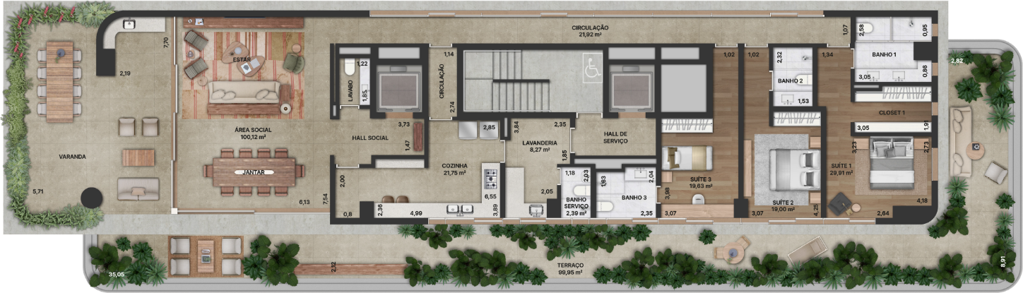 Residência Garden 379 m²